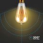 VT-2066 5W ST64 LONG FILAMENT BULB 1800K AMBER GLASS