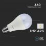 VT-1900 8.5W A60 LED PLASTIC BULB 3000K E27 3PCS/PACK