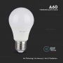 VT-2112 10.5W A60 LED PLASTIC BULB 3000K E27 10PC/SHRINK PACK