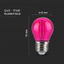 VT-2132-N 2W G45 LED PINK COLOR FILAMENT BULB E27