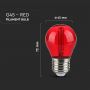 VT-2132-N 2W G45 LED RED COLOR FILAMENT BULB E27