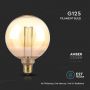 VT-2195 4W G125 LED ART FILAMENT BULB AMBER GLASS 1800K E27