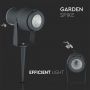 VT-857 12W LED GARDEN LAMP 3000K GREY BODY