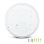 VT-8412 12W LED DOME LIGHT 230MM MILKY COVER CCT 3IN1 ROUND