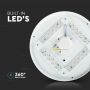 VT-8424 24W LED DOME LIGHT 350MM STARRY COVER CCT 3IN1 ROUND