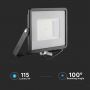 VT-56 50W SMD FLOODLIGHT SAMSUNG CHIP 4000K BLACK BODY GREY GLASS