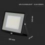 VT-106 100W SMD FLOODLIGHT SAMSUNG CHIP 4000K BLACK BODY GREY GLASS