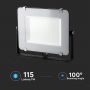 VT-156 150W SMD FLOODLIGHT SAMSUNG CHIP 6500K BLACK BODY GREY GLASS