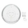 VT-17 17W FULL ROUND DOME LIGHT(EMERGENCY BATTERY) SAMSUNG CHIP 4000K