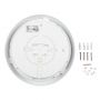 VT-19 17W FULL ROUND DOME LIGHT EMERGENCY BATTERY/SENSOR SAMSUNG CHIP 4000K