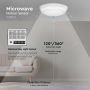 VT-12 10W FULL ROUND DOME LIGHT(EMERGENCY BATTERY /SENSOR) SAMSUNG CHIP 4000K