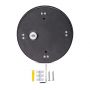 VT-706 3W LED WALL LIGHT 3000K IP65 BLACK BODY ROUND