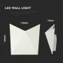 VT-825 5W LED WALL LIGHT 3000K WHITE BODY