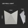 VT-825 5W LED WALL LIGHT 3000K GREY BODY