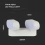 VT-814 10W LED WALL LIGHT 3000K WHITE BODY