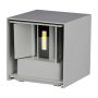 VT-759-12 11W WALL LAMP BRIDGELUX CHIP 3000K GREY SQUARE