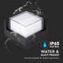 VT-827 12W LED WALL LIGHT 3000K BLACK SQUARE