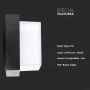 VT-828 12W LED WALL LIGHT 3000K BLACK SQUARE