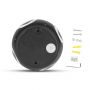 VT-834 4W LED WALL LIGHT ROUND 3000K IP65 BLACK BODY