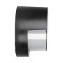 VT-831 7W LED WALL LIGHT CAP COVER 3000K BLACK ROUND