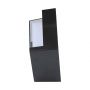 VT-831 7W LED WALL LIGHT CAP COVER 3000K BLACK SQUARE