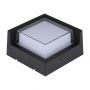 VT-831 7W LED WALL LIGHT CAP COVER 3000K BLACK SQUARE