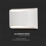 VT-815 10W WALL LAMP BRIDGELUX CHIP 4000K IP54 WHITE BODY