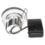 VT-885 5W SPOTLIGHT FIRERATED FITTING SAMSUNG CHIP 3000K CHROME 10PCS/PACK