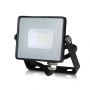 VT-10-1 10W SMD FLOODLIGHT SAMSUNG CHIP 1M CABLE 6500K BLACK BODY GREY GLASS