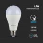 VT-2309 9W A70 LED PLASTIC BULB SAMSUNG CHIP (EMERGENCY-3HOURS) 3000K E27