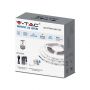 VT-5050-60 9W/M LED STRIP LIGHT(BS PLUG) 3000K SET IP65 12V(5M/ROLL) 