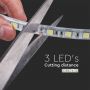 VT-5050-60 9W/M LED STRIP LIGHT(BS PLUG) 3000K SET IP65 12V(5M/ROLL) 