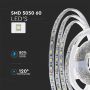 VT-5050-60 9W/M LED STRIP LIGHT(BS PLUG) 3000K SET IP65 12V(5M/ROLL) 