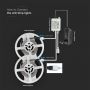 VT-5050 300 4.8W/M LED STRIP LIGHT SET(EU PLUG) IP20 (2X5M ROLL) RGB