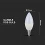 VT-2214 3.5W CANDLE BULB (RF CONTROL - DIMMABLE) RGB+6400K DIMMABLE E14