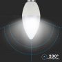 VT-2214 3.5W CANDLE BULB (RF CONTROL - DIMMABLE) RGB+6400K DIMMABLE E14