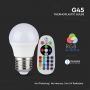 VT-2224 3.5W G45 LED BULB (RF CONTROL - DIMMABLE) RGB+6400K DIMMABLE E27