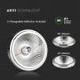 VT-1121 20W Reflektor AR111 / Barwa:3000K / Kat 40' / Srebrny