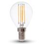 VT-2466 6W P45 LED FILAMENT BULB-CLEAR GLASS 2700K E14