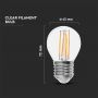 VT-2386 6W G45 LED FILAMENT BULB-CLEAR GLASS 2700K E27(130LM/WATT)