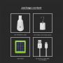 VT-2417 7W LED RECHARGEABLE SOLAR BULB CCT 3IN1 IP20