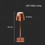 VT-7703 3W LED RECHARGEABLE DESK LAMP TOUCH DIMMABLE 3000K GOLD BODY