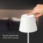 VT-7703 3W LED RECHARGEABLE DESK LAMP TOUCH DIMMABLE 4000K WHITE BODY