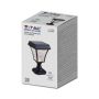 VT-983 LED SOLAR STAND LAMP CCT 3IN1 MATT BLACK BODY