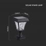 VT-983 LED SOLAR STAND LAMP CCT 3IN1 MATT BLACK BODY