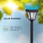 VT-984 LED SOLAR LAWN LAMP CCT 3IN1 MATT BLACK BODY