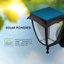 VT-982 LED SOLAR WALL LAMP 3000K+6000K MATT BLACK BODY