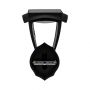 VT-982 LED SOLAR WALL LAMP 3000K+6000K MATT BLACK BODY