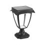 VT-983 LED SOLAR STAND LAMP 3000K+6000K MATT BLACK BODY