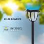 VT-984 LED SOLAR LAWN LAMP 3000K+6000K MATT BLACK BODY